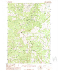 Cirque Lake 1988 topographic map thumbnail