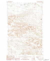 Clanton Coulee 1984 topographic map thumbnail