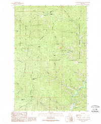 Cleveland Mountain 1989 topographic map thumbnail