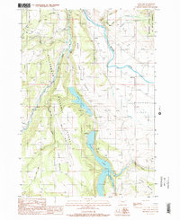 Cliff Lake 1988 topographic map thumbnail