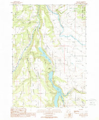 Cliff Lake 1988 topographic map thumbnail