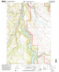 Cliff Lake 1997 topographic map thumbnail