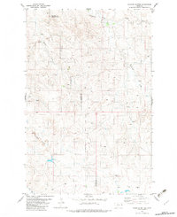 Cluster Buttes 1982 topographic map thumbnail
