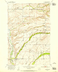 Clyde Park 1951 topographic map thumbnail