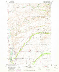 Clyde Park 1951 topographic map thumbnail