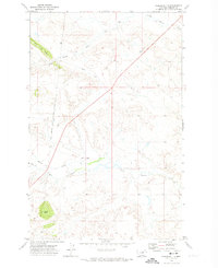 Coburn Butte 1971 topographic map thumbnail