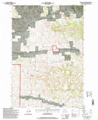 Coleman Draw 1995 topographic map thumbnail