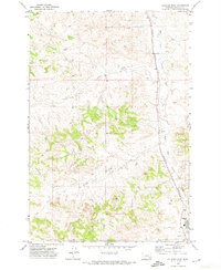 Colstrip West 1971 topographic map thumbnail
