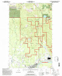 Columbia Falls North 1994 topographic map thumbnail