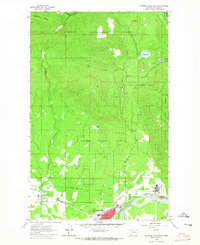 Columbia Falls North 1962 topographic map thumbnail