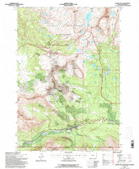 Cooke City 1991 topographic map thumbnail