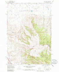 Corral Creek 1968 topographic map thumbnail