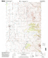 Corvallis 1998 topographic map thumbnail