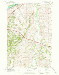 Cottonwood Creek 1967 topographic map thumbnail