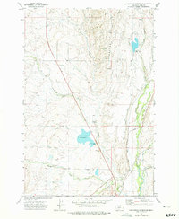 Cottonwood Reservoir 1972 topographic map preview