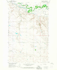 Cow Creek 1964 topographic map thumbnail