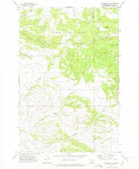 Coxcombe Butte 1971 topographic map thumbnail