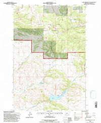 Coxcombe Butte 1995 topographic map thumbnail