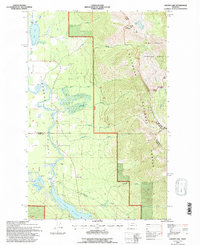 Crater Lake 1994 topographic map thumbnail