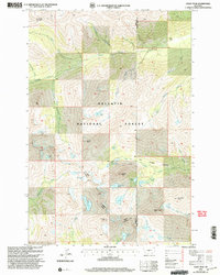Crazy Peak 2000 topographic map thumbnail
