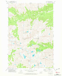 Crazy Peak 1972 topographic map thumbnail