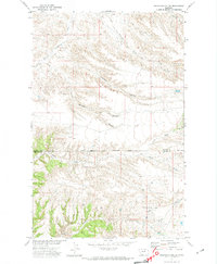 Crazyman Coulee 1971 topographic map thumbnail
