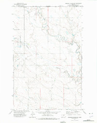 Creedman Coulee East 1972 topographic map thumbnail