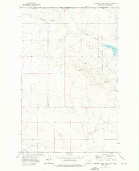 Creedman Coulee West 1972 topographic map thumbnail