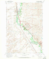 Crow Agency 1967 topographic map thumbnail