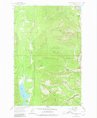 Crowell Mountain 1963 topographic map thumbnail