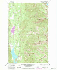 Crowell Mountain 1963 topographic map thumbnail