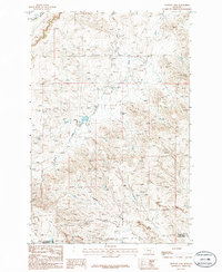 Crowley Dam 1986 topographic map thumbnail