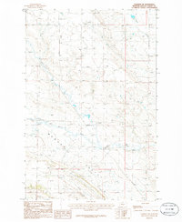 Cushman NE 1986 topographic map thumbnail