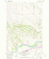 Custer 1960 topographic map thumbnail