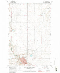 Cut Bank 1966 topographic map thumbnail