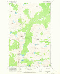 Cut Bank Pass 1968 topographic map thumbnail