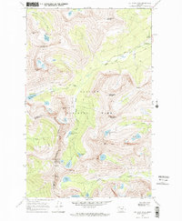 Cut Bank Pass 1968 topographic map thumbnail