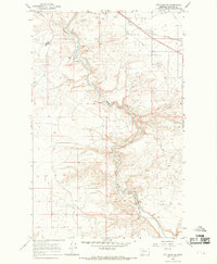 Cut Bank SE 1966 topographic map thumbnail