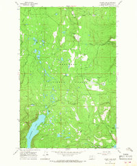Cygnet Lake 1965 topographic map thumbnail