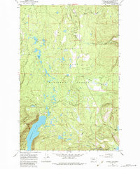 Cygnet Lake 1965 topographic map thumbnail