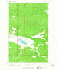 Dahl Lake 1964 topographic map thumbnail