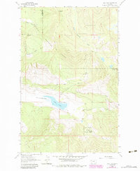 Dahl Lake 1964 topographic map thumbnail