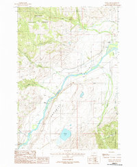 Dailey Lake 1988 topographic map thumbnail