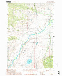 Dailey Lake 1988 topographic map thumbnail