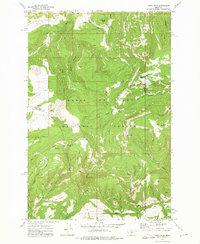 Daisy Peak 1972 topographic map thumbnail