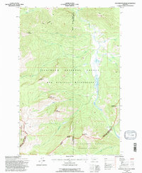 Danaher Mountain 1994 topographic map thumbnail