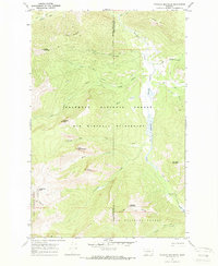 Danaher Mountain 1970 topographic map thumbnail