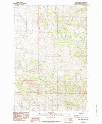 Davis Spring 1985 topographic map thumbnail