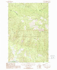 De Borgia North 1988 topographic map thumbnail