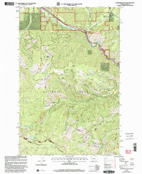 De Borgia South 1999 topographic map thumbnail